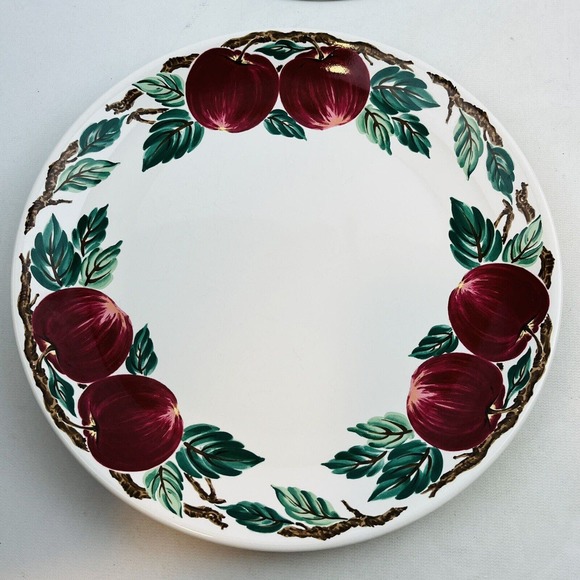 Nancy Calhoun Bella Roma 4 Dinner Plate Lot Apples 10 3/4" Cafe Classico Vintage - Picture 4 of 5